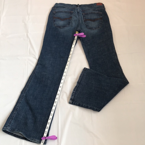 Mavi Marie wide leg denim. Blue crosshatch denim. - Picture 8 of 10